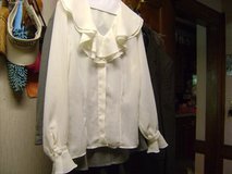 Talbot's Size 10 Long-Sleeved Ruffled Blouse - Terrific Price For Talbot's in Houston, Texas